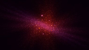 Soyut fraktal ışık arkaplanı 3 boyutlu oluşturuluyor