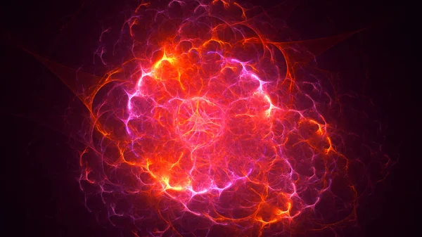 Soyut fraktal ışık arkaplanı 3 boyutlu oluşturuluyor