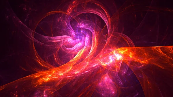 Soyut fraktal ışık arkaplanı 3 boyutlu oluşturuluyor