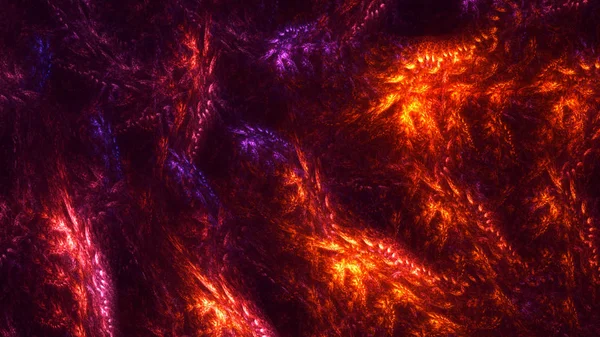 Soyut fraktal ışık arkaplanı 3 boyutlu oluşturuluyor