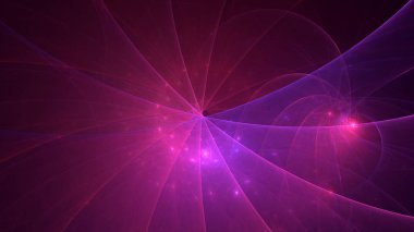 Soyut fraktal ışık arkaplanı 3 boyutlu oluşturuluyor