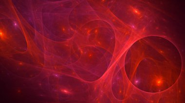 Soyut fraktal ışık arkaplanı 3 boyutlu oluşturuluyor