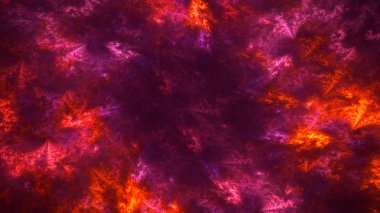 Soyut fraktal ışık arkaplanı 3 boyutlu oluşturuluyor