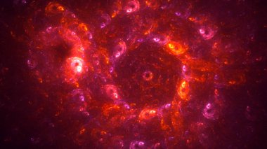 Soyut fraktal ışık arkaplanı 3 boyutlu oluşturuluyor