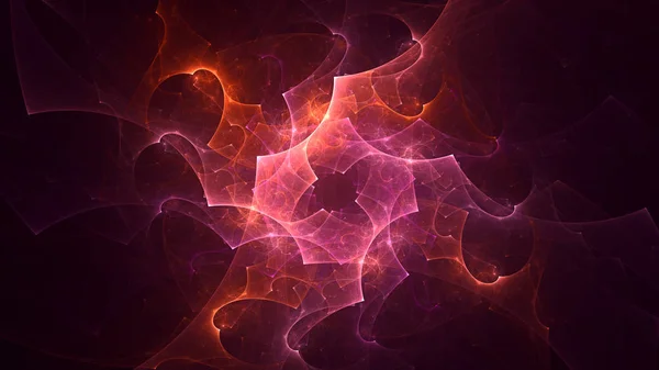 Rendering Abstract Fractal Light Background — Stock Photo, Image