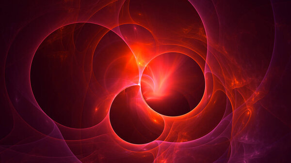 3D rendering abstract fractal light background