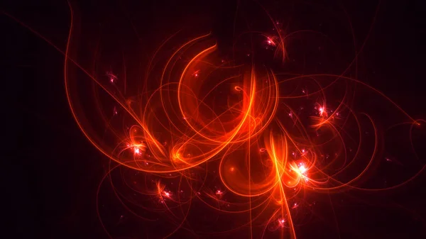 Rendering Abstract Fractal Light Background — Stock Photo, Image