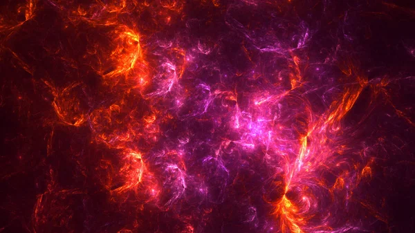 Soyut fraktal ışık arkaplanı 3 boyutlu oluşturuluyor