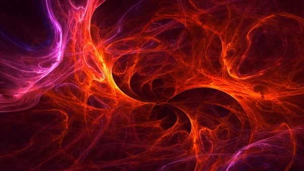 Soyut fraktal ışık arkaplanı 3 boyutlu oluşturuluyor