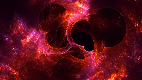 Soyut fraktal ışık arkaplanı 3 boyutlu oluşturuluyor