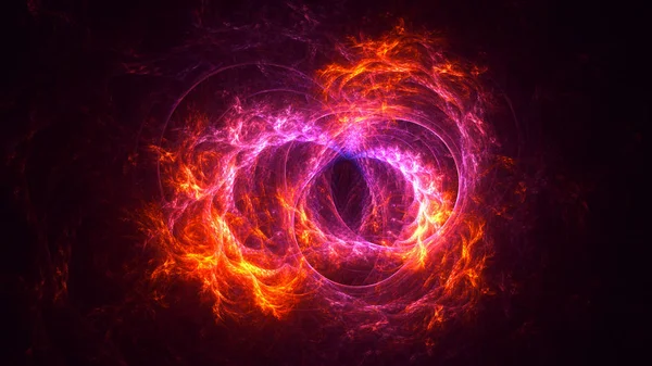 Soyut fraktal ışık arkaplanı 3 boyutlu oluşturuluyor