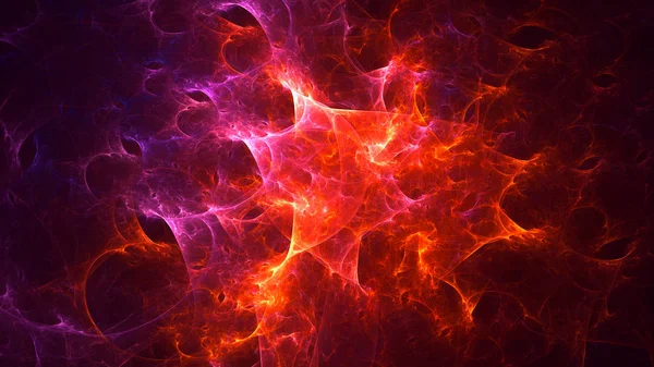 Soyut fraktal ışık arkaplanı 3 boyutlu oluşturuluyor