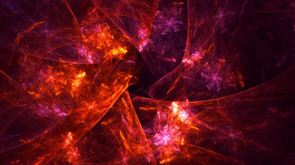 Soyut fraktal ışık arkaplanı 3 boyutlu oluşturuluyor