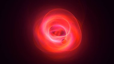 Soyut fraktal ışık arkaplanı 3 boyutlu oluşturuluyor