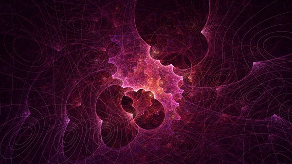 Rendering Abstract Fractal Light Background — Stock Photo, Image