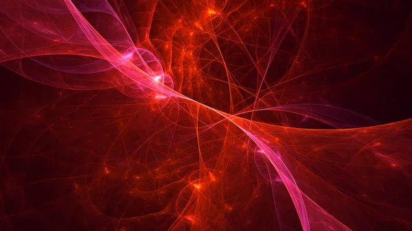 Soyut fraktal ışık arkaplanı 3 boyutlu oluşturuluyor