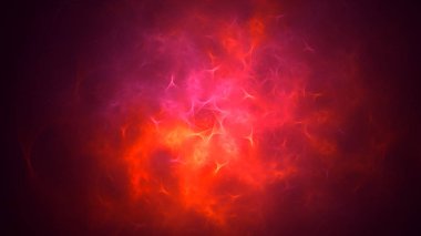 Soyut fraktal ışık arkaplanı 3 boyutlu oluşturuluyor