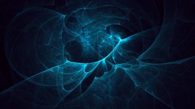 Soyut fraktal ışık arkaplanı 3 boyutlu oluşturuluyor
