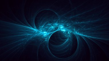 Soyut fraktal ışık arkaplanı 3 boyutlu oluşturuluyor