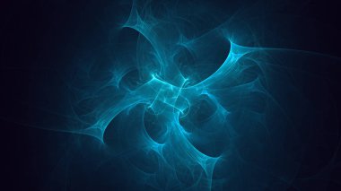 Soyut fraktal ışık arkaplanı 3 boyutlu oluşturuluyor