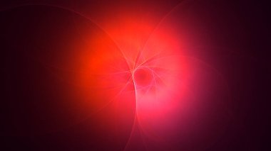 Soyut fraktal ışık arkaplanı 3 boyutlu oluşturuluyor