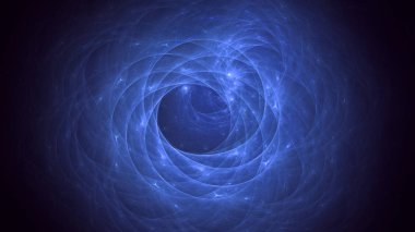 Soyut fraktal ışık arkaplanı 3 boyutlu oluşturuluyor