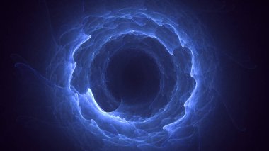 Soyut fraktal ışık arkaplanı 3 boyutlu oluşturuluyor