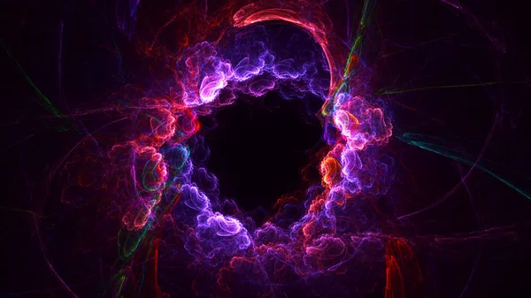 Rendering Abstract Fractal Light Background — Stock Photo, Image