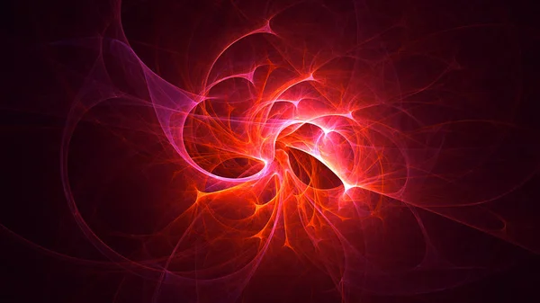 Representación Fondo Luz Fractal Abstracta — Foto de Stock