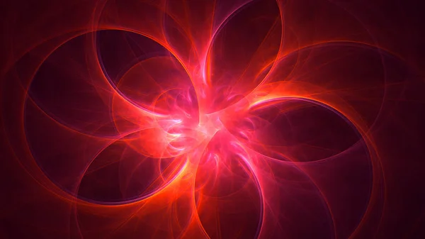 Representación Fondo Luz Fractal Abstracta — Foto de Stock