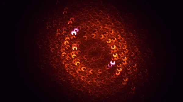 Soyut fraktal ışık arkaplanı 3 boyutlu oluşturuluyor