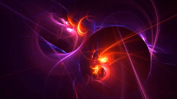 Rendering Abstract Fractal Light Background — Stock Photo, Image