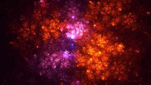 Soyut fraktal ışık arkaplanı 3 boyutlu oluşturuluyor