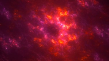 Soyut fraktal ışık arkaplanı 3 boyutlu oluşturuluyor