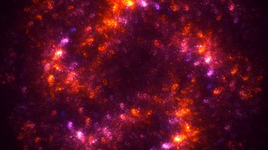 Soyut fraktal ışık arkaplanı 3 boyutlu oluşturuluyor