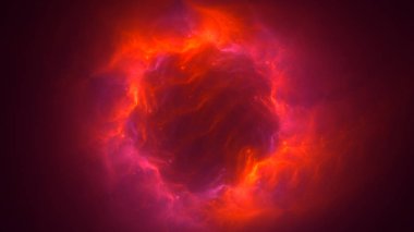 Soyut fraktal ışık arkaplanı 3 boyutlu oluşturuluyor