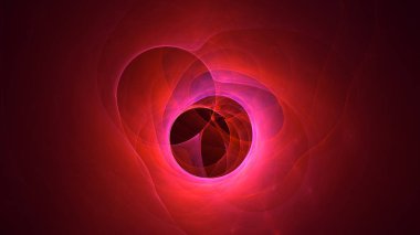 Soyut fraktal ışık arkaplanı 3 boyutlu oluşturuluyor