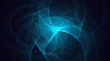 Soyut fraktal ışık arkaplanı 3 boyutlu oluşturuluyor