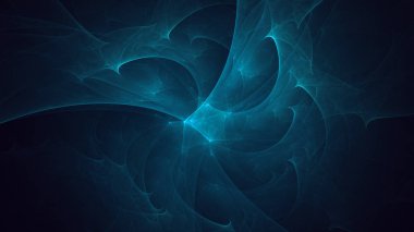 Soyut fraktal ışık arkaplanı 3 boyutlu oluşturuluyor
