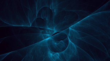 Soyut fraktal ışık arkaplanı 3 boyutlu oluşturuluyor