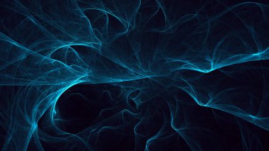 Soyut fraktal ışık arkaplanı 3 boyutlu oluşturuluyor