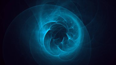 Soyut fraktal ışık arkaplanı 3 boyutlu oluşturuluyor