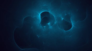 Soyut fraktal ışık arkaplanı 3 boyutlu oluşturuluyor