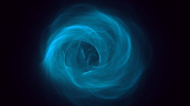 Soyut fraktal ışık arkaplanı 3 boyutlu oluşturuluyor