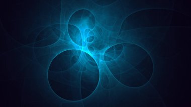 Soyut fraktal ışık arkaplanı 3 boyutlu oluşturuluyor