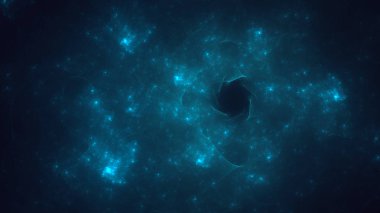 Soyut fraktal ışık arkaplanı 3 boyutlu oluşturuluyor