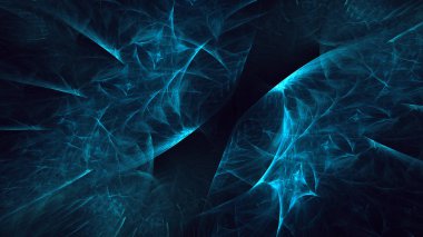 Soyut fraktal ışık arkaplanı 3 boyutlu oluşturuluyor