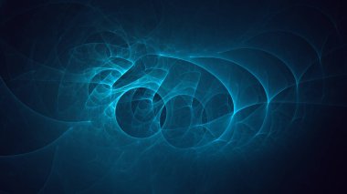 Soyut fraktal ışık arkaplanı 3 boyutlu oluşturuluyor