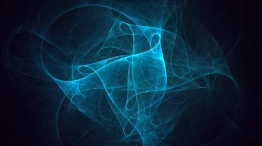 Soyut fraktal ışık arkaplanı 3 boyutlu oluşturuluyor