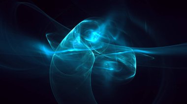 Soyut fraktal ışık arkaplanı 3 boyutlu oluşturuluyor